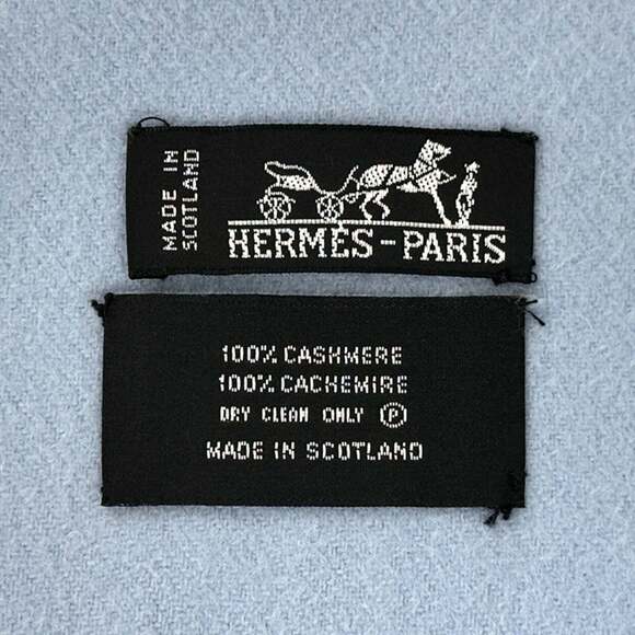 HERMES Blue Scarf - Picture 6 of 13